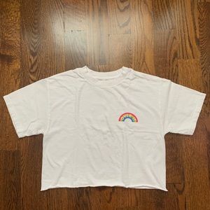White Graphic tee size small